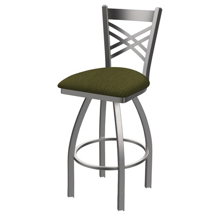 Holland Bar Stool Co 30" Swivel Bar Stool, SS Finish, Graph Parrot Seat 82030SS015